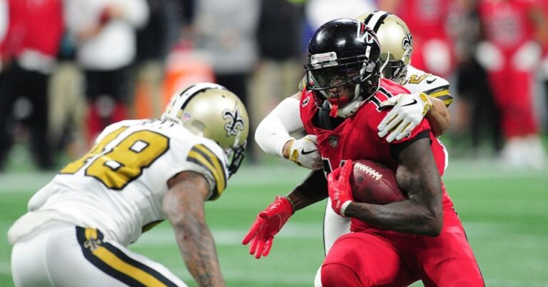 new orleans saints vs atlanta falcons match player stats